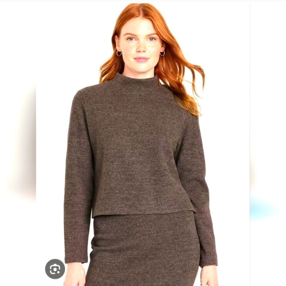 Old Navy Brown Cowl Neck Top Size Large - Picture 10 of 10